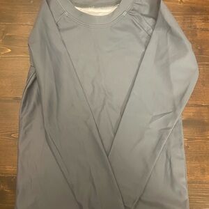 Kids  Long-Sleeve Crew Swim Shirt - Gray